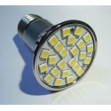 Żarówka LED24 SMD - E27, 230V, 4.5W - potrójne diody, aluminiowa obudowa
